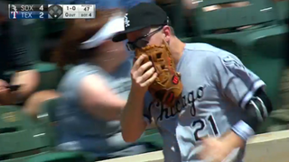Todd Frazier Busted His Face Up Diving Into The Stands